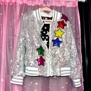 Lola and the boys sequin unicorn jacket